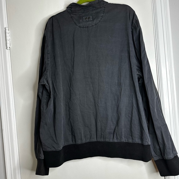Mens XXL Grey lightweight Converse One Star 1974 Jacket. Full Zip. Black Stripe. - Picture 2 of 10
